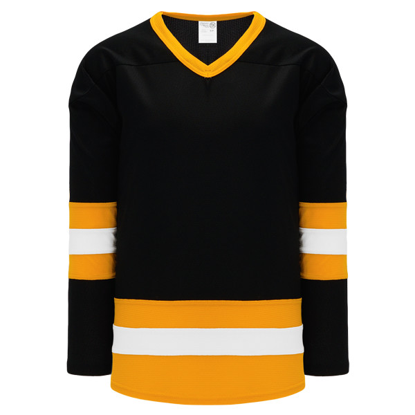 Custom Brown White-Gold Hockey Jersey Discount