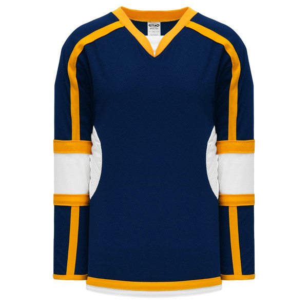 blue and gold hockey jerseys