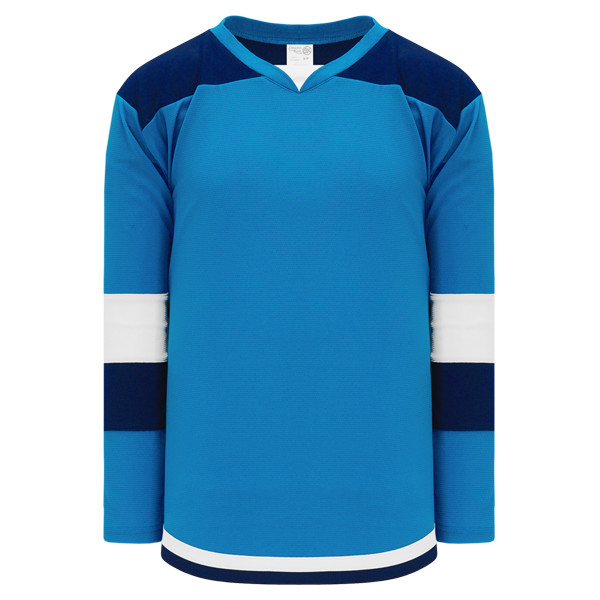plain blue hockey jersey